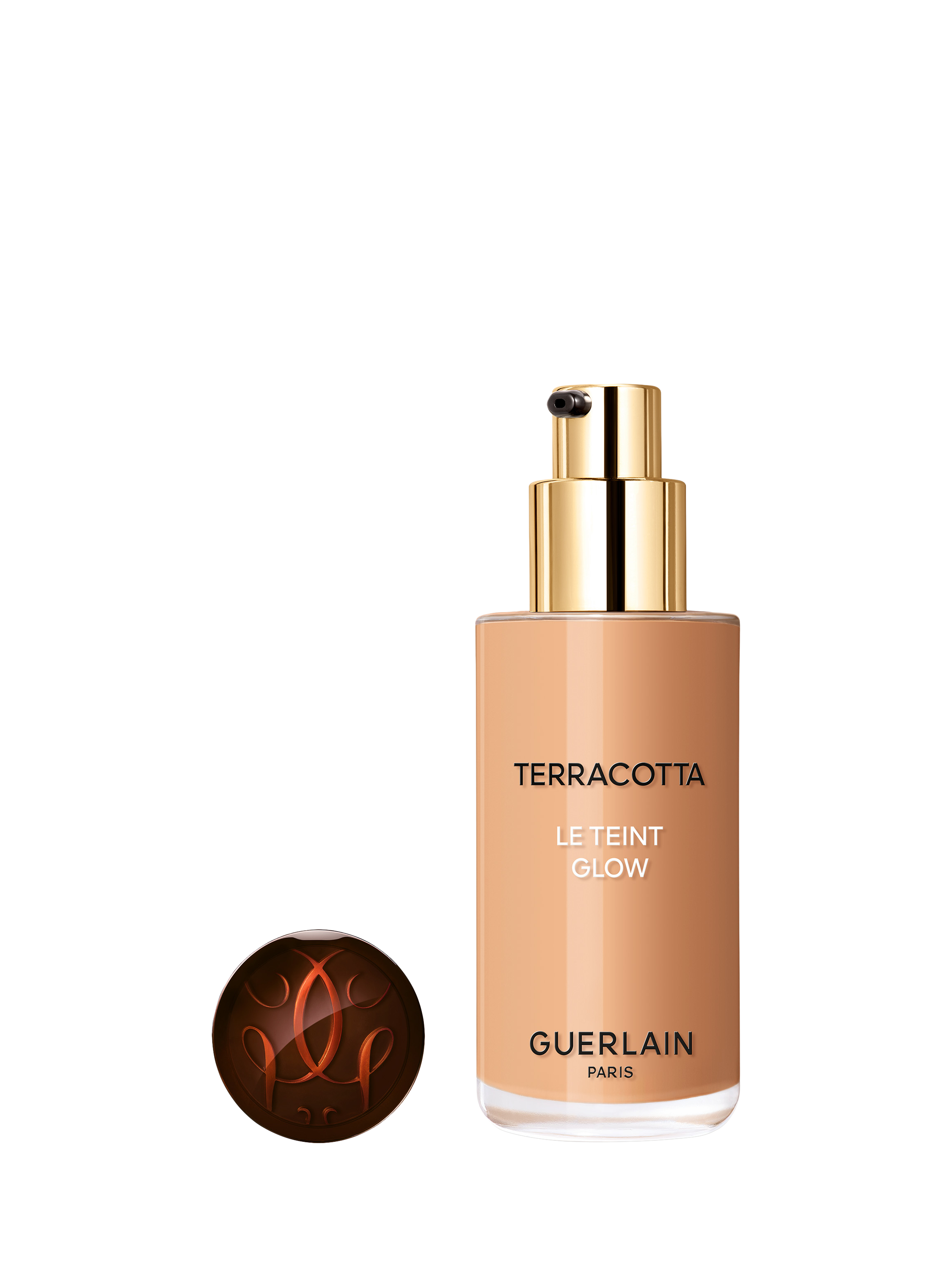 Product image 2 of 10, which shows Guerlain Terracotta Le Teint Glow Healthy Glow Foundation, 4.5N