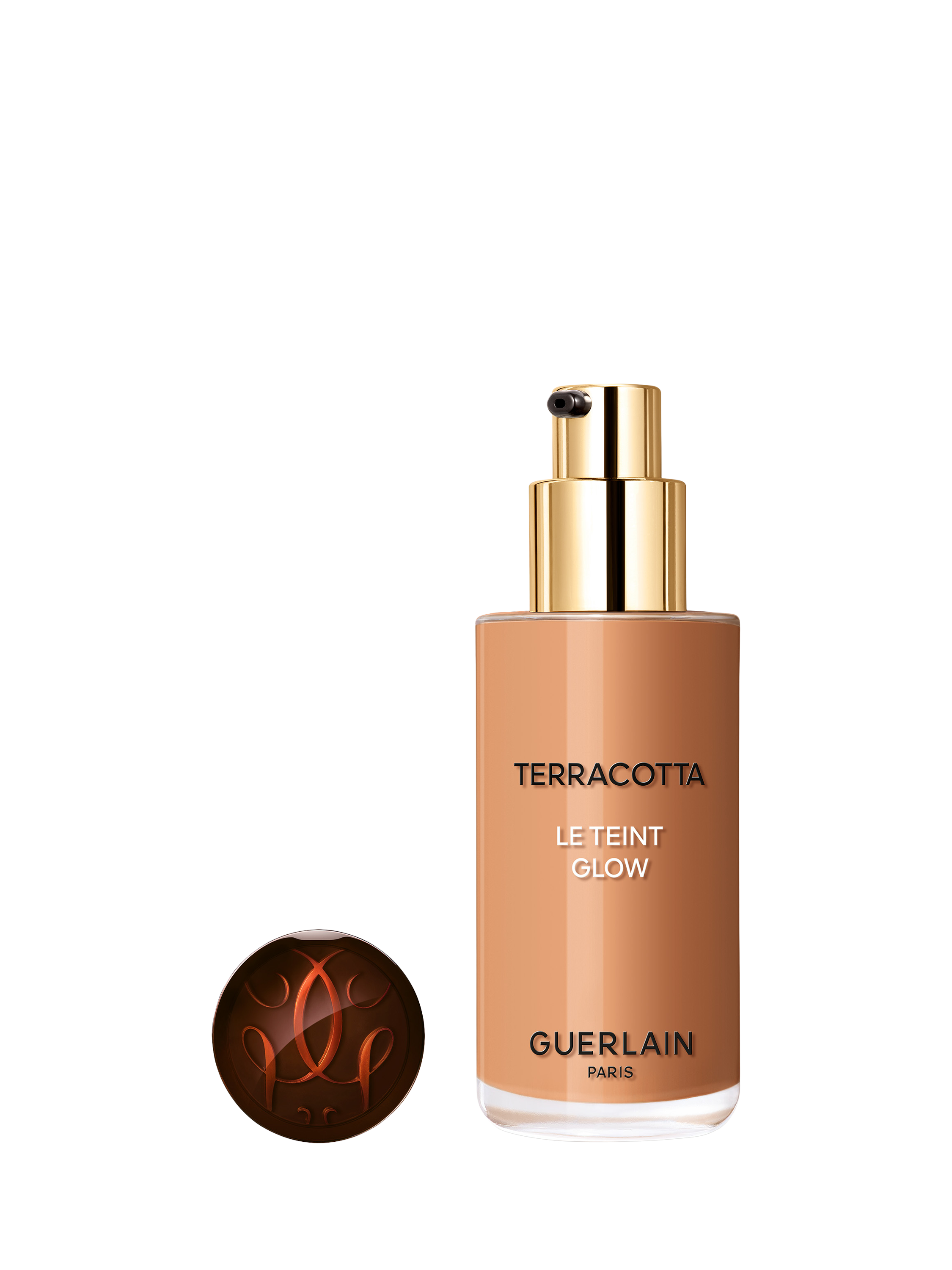 Product image 2 of 10, which shows Guerlain Terracotta Le Teint Glow Healthy Glow Foundation, 5N