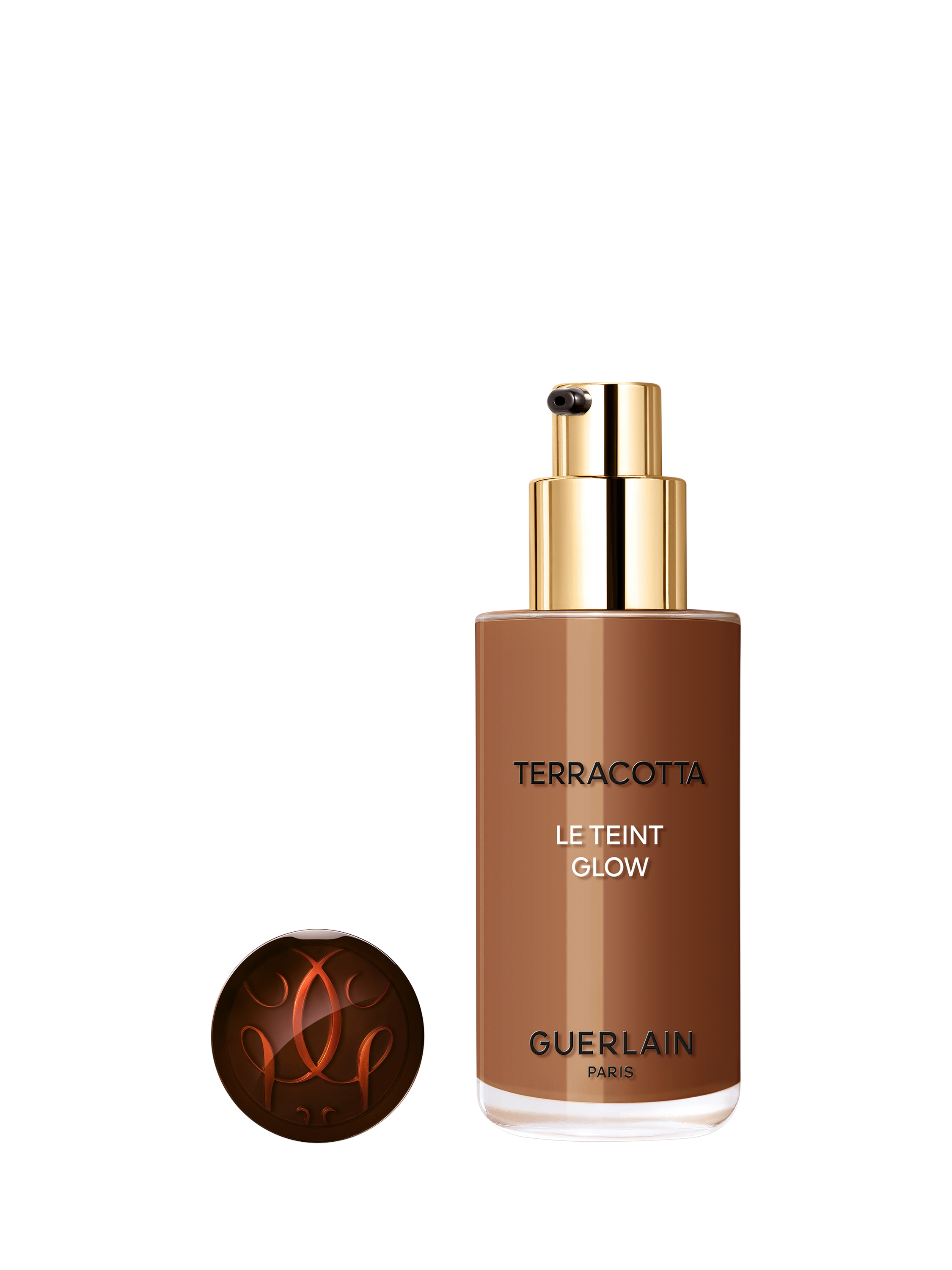Product image 2 of 10, which shows Guerlain Terracotta Le Teint Glow Healthy Glow Foundation, 7N