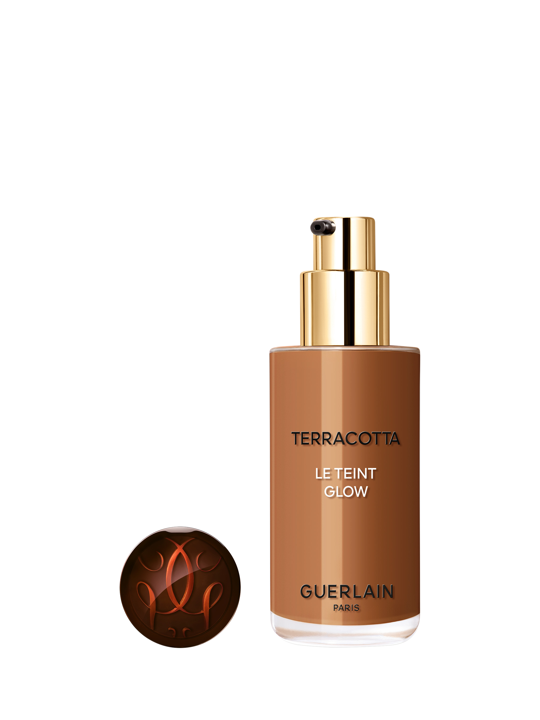 Product image 2 of 9, which shows Guerlain Terracotta Le Teint Glow Healthy Glow Foundation, 7W