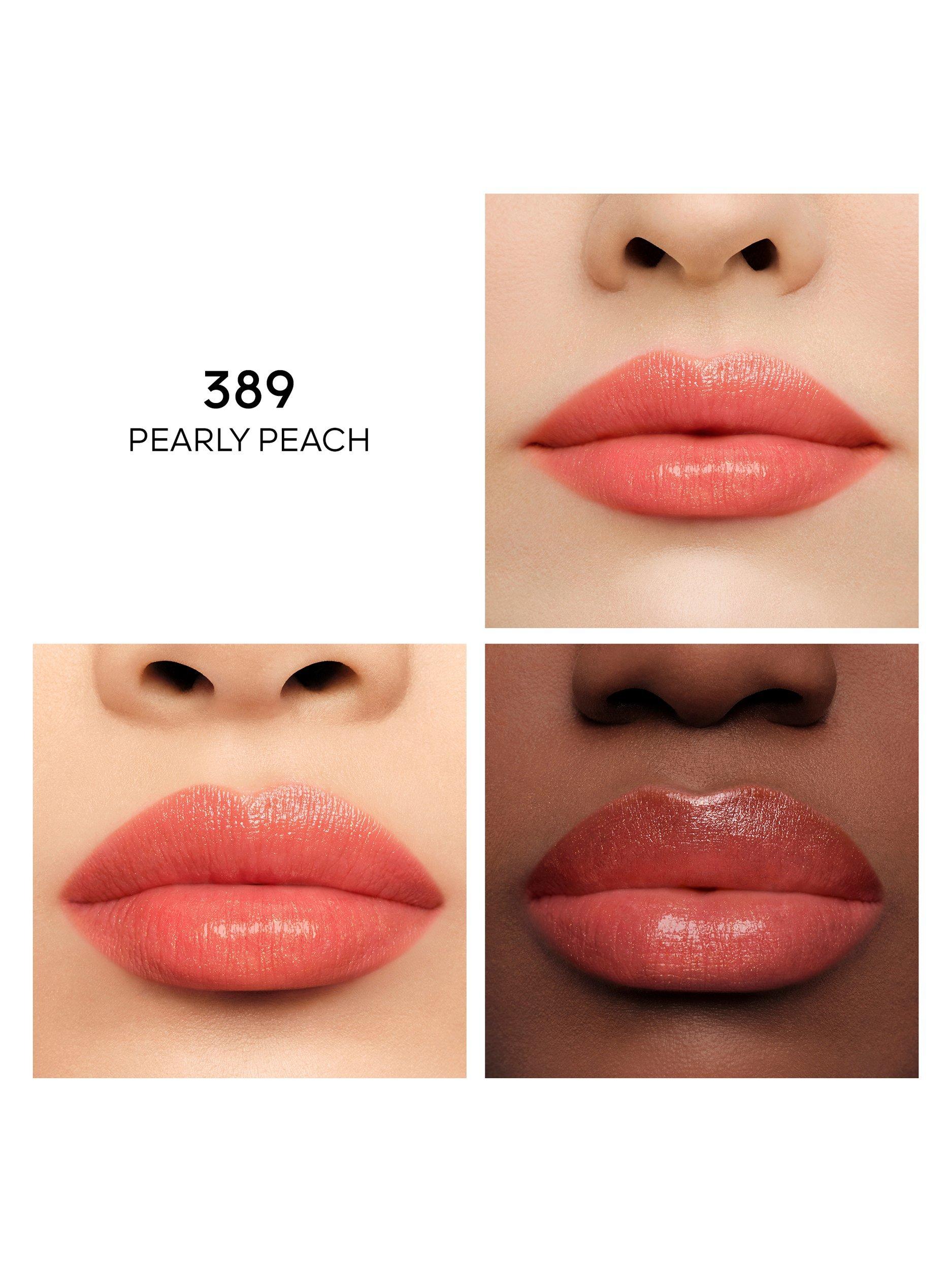 Product image 3 of 11, which shows Guerlain Kiss Kiss Bee Glow 98% Natural-Origin Honey Tint Balm Pearly, 389 Pearly Peach