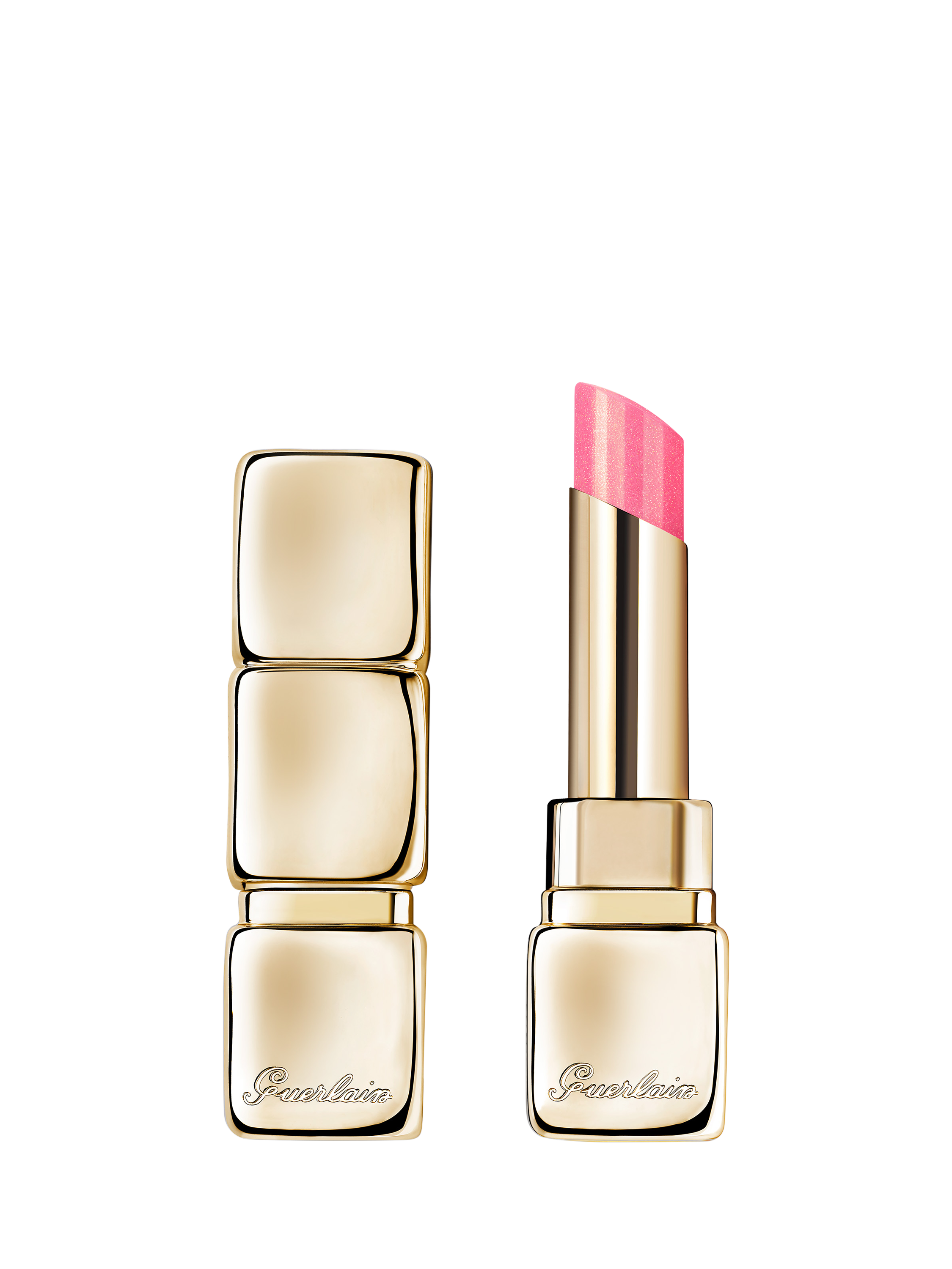 Product image 1 of 11, which shows Guerlain Kiss Kiss Bee Glow 98% Natural-Origin Honey Tint Balm Pearly, 558 Pearly Peony