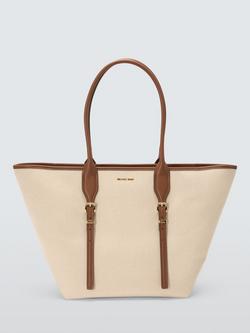 Michael Kors Moore Luggage Tote Bag, Beige/Brown, Beige/Brown