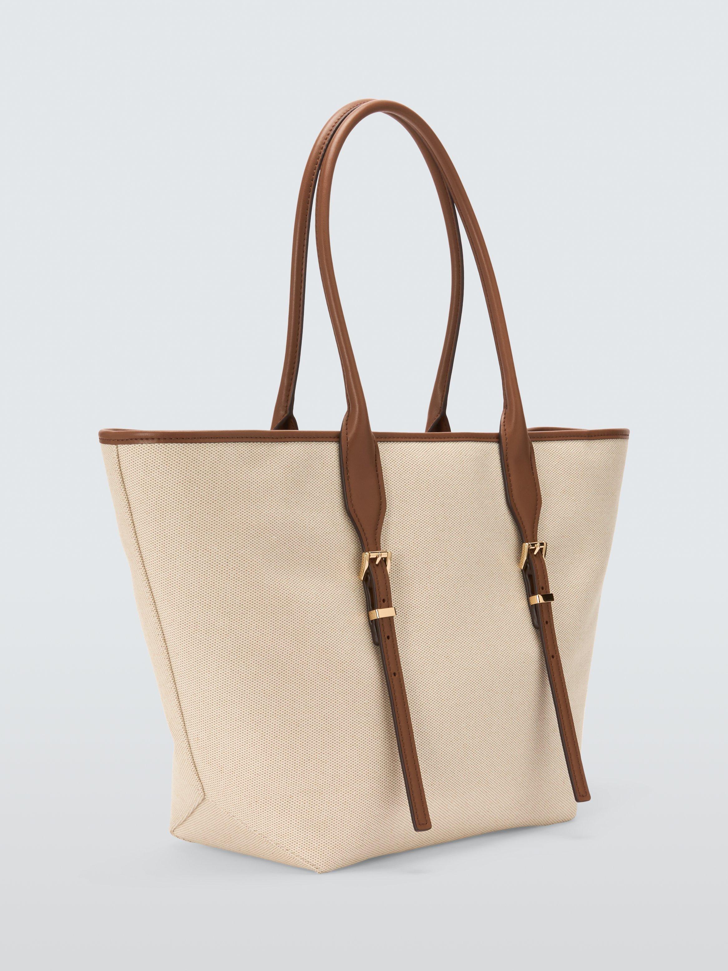 Product image 3 of 6, which shows Michael Kors Moore Luggage Tote Bag, Beige/Brown