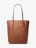 Michael Kors Quinn Leather Tote Bag, Brown