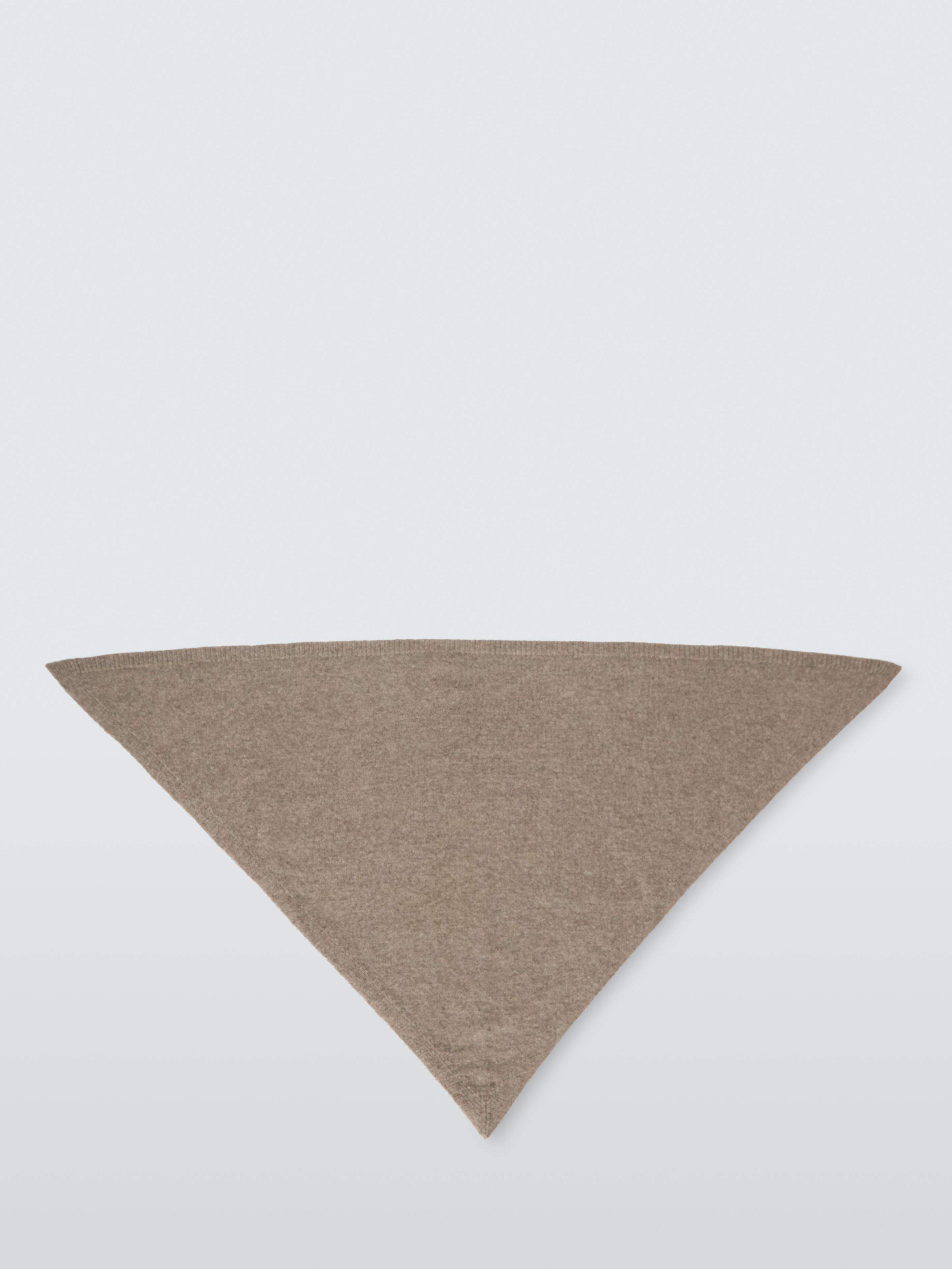 Product image 4 of 5, which shows John Lewis Wool Blend Knit Bandana Scarf, Brown