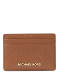 Michael Kors Leather Jet Set Card Holder, Tan