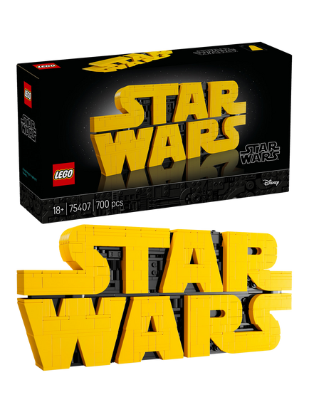 LEGO Star Wars 75407 Brick-Built Star Wars Logo Sign Set, Multi