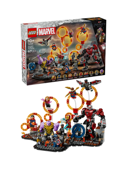 LEGO Marvel 76323 Avengers Endgame Final Battle Building Toy, Multi