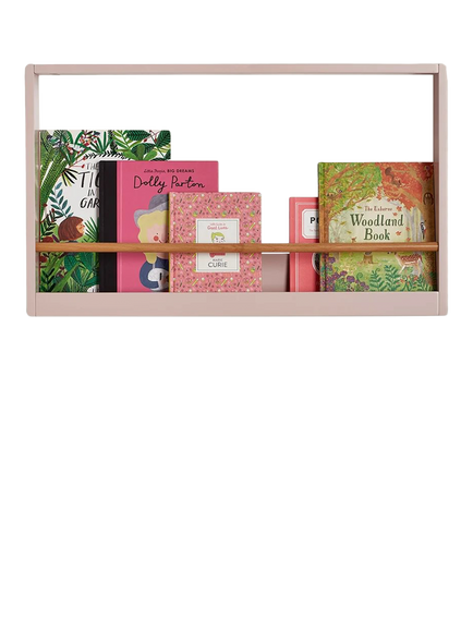 Great Little Trading Co Nightingale Bookshelf, Chalk Pink - view 2, Chalk Pink