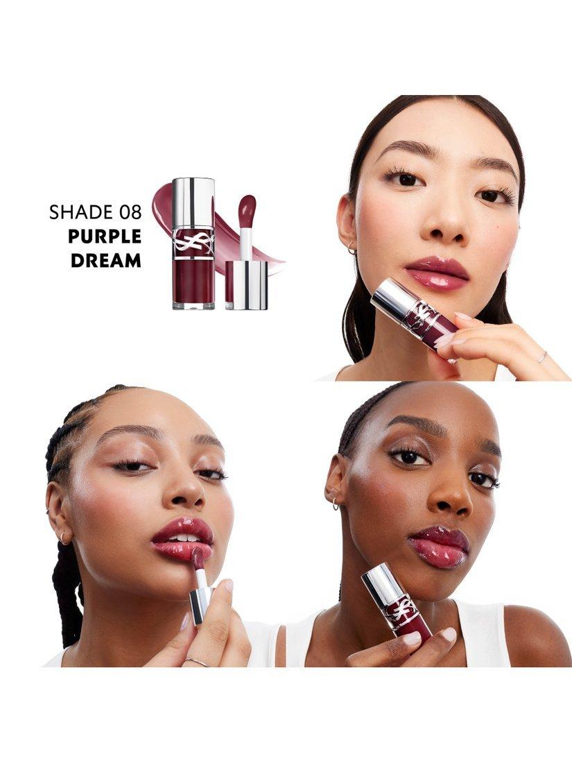 Product image 3 of 6, which shows Yves Saint Laurent Loveshine Plumping Lip Oil Gloss, 8 Purple Dream