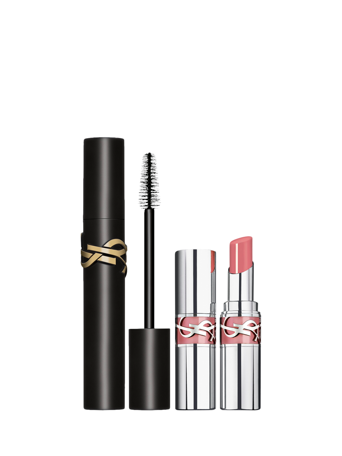 Product image 2 of 3, which shows Yves Saint Laurent Lash Clash Mascara and Loveshine High Shine Lipstick 44 Gift Set