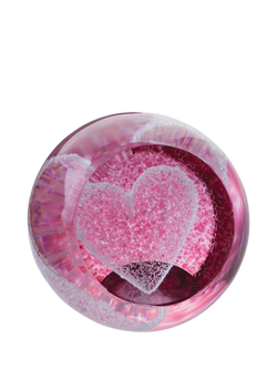 Caithness Glass Heart Paperweight, Ruby - view 2, 