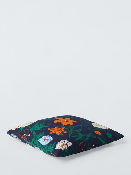Marimekko Perenna Cushion, Navy - view 2, Navy
