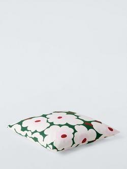 Marimekko Unikko Cushion, Green - view 2, Green