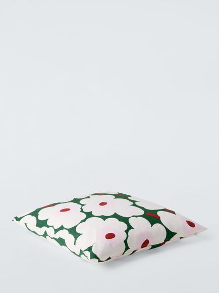 Marimekko Unikko Cushion, Green - view 2, Green