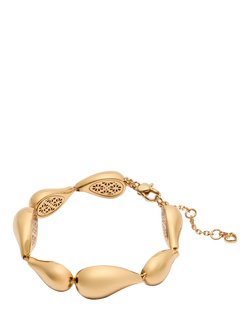 kate spade new york Cubic Zirconia Sculptural Statement Bracelet, Gold, Gold