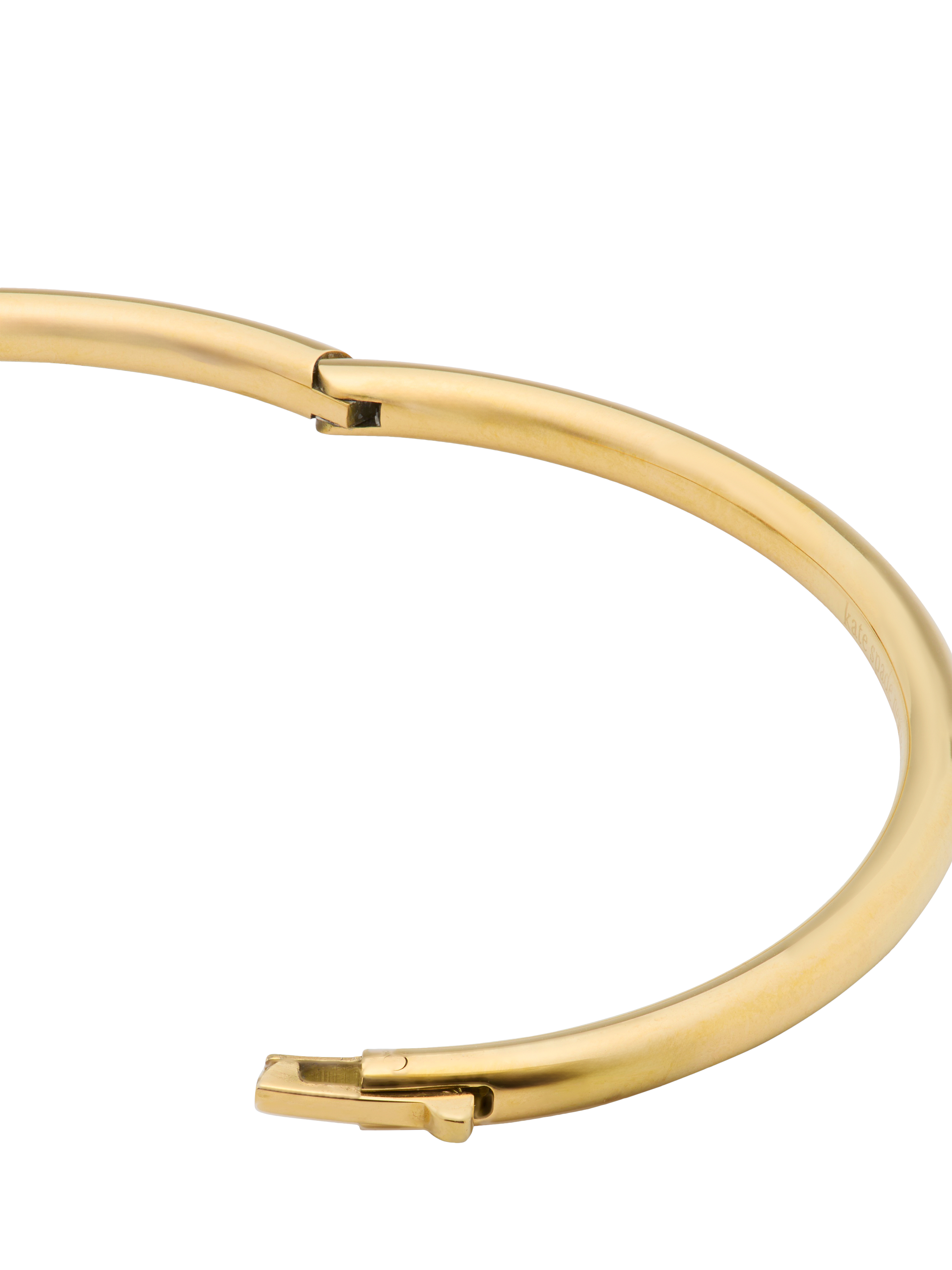 Product image 2 of 3, which shows kate spade new york Double Knot Pave Bangle, Clear/Gold