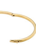 kate spade new york Double Knot Pave Bangle, Clear/Gold