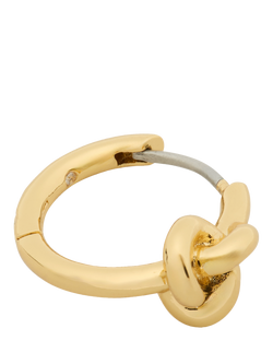 kate spade new york Cubic Zirconia Double Knot Huggies, Gold, Gold