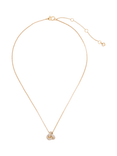 kate spade new york Double Knot Pave Necklace, Clear/Gold