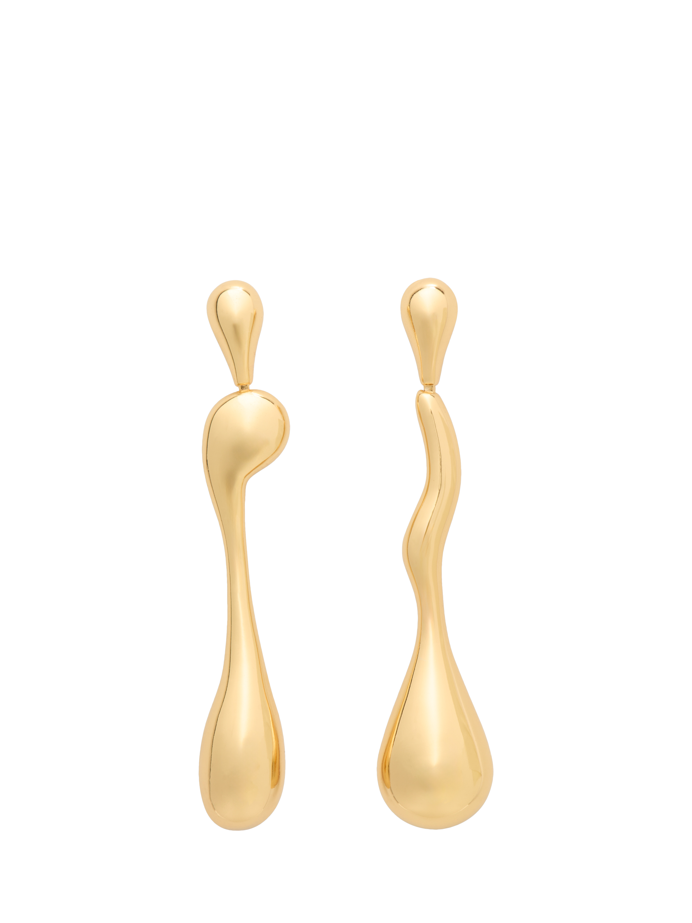 Product image 1 of 3, which shows kate spade new york Sculptural Linear Drop Earrings, Gold