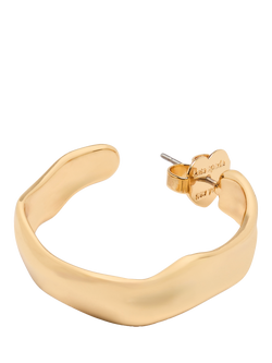 kate spade new york Sculptural Hoop Earrings, Gold - view 2, Gold