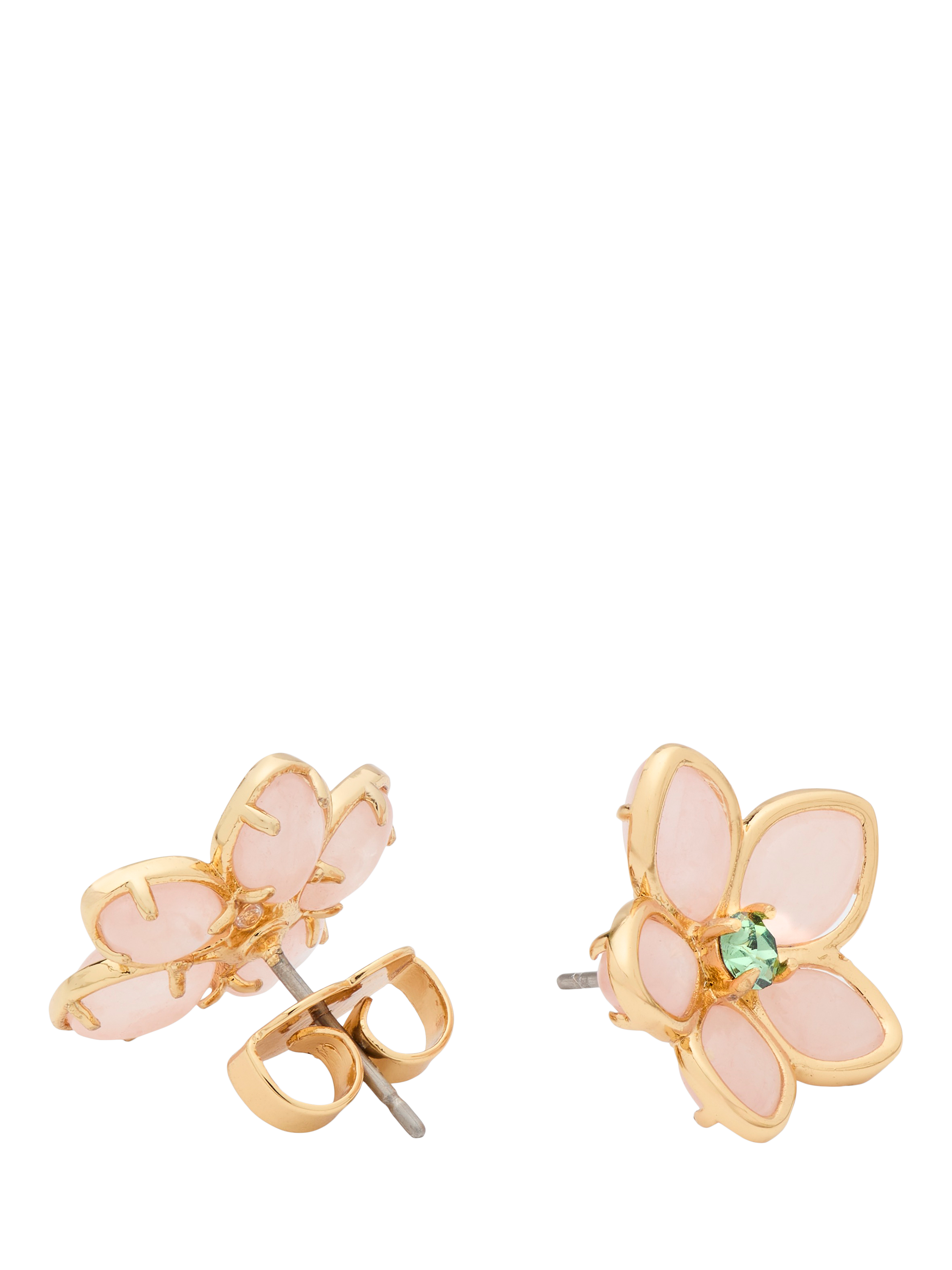 Product image 2 of 3, which shows kate spade new york Pastel Petals Flower Stud Earrings, Gold