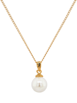 Ivory & Co. Pearl Drop Pendant Necklace, Gold, Gold