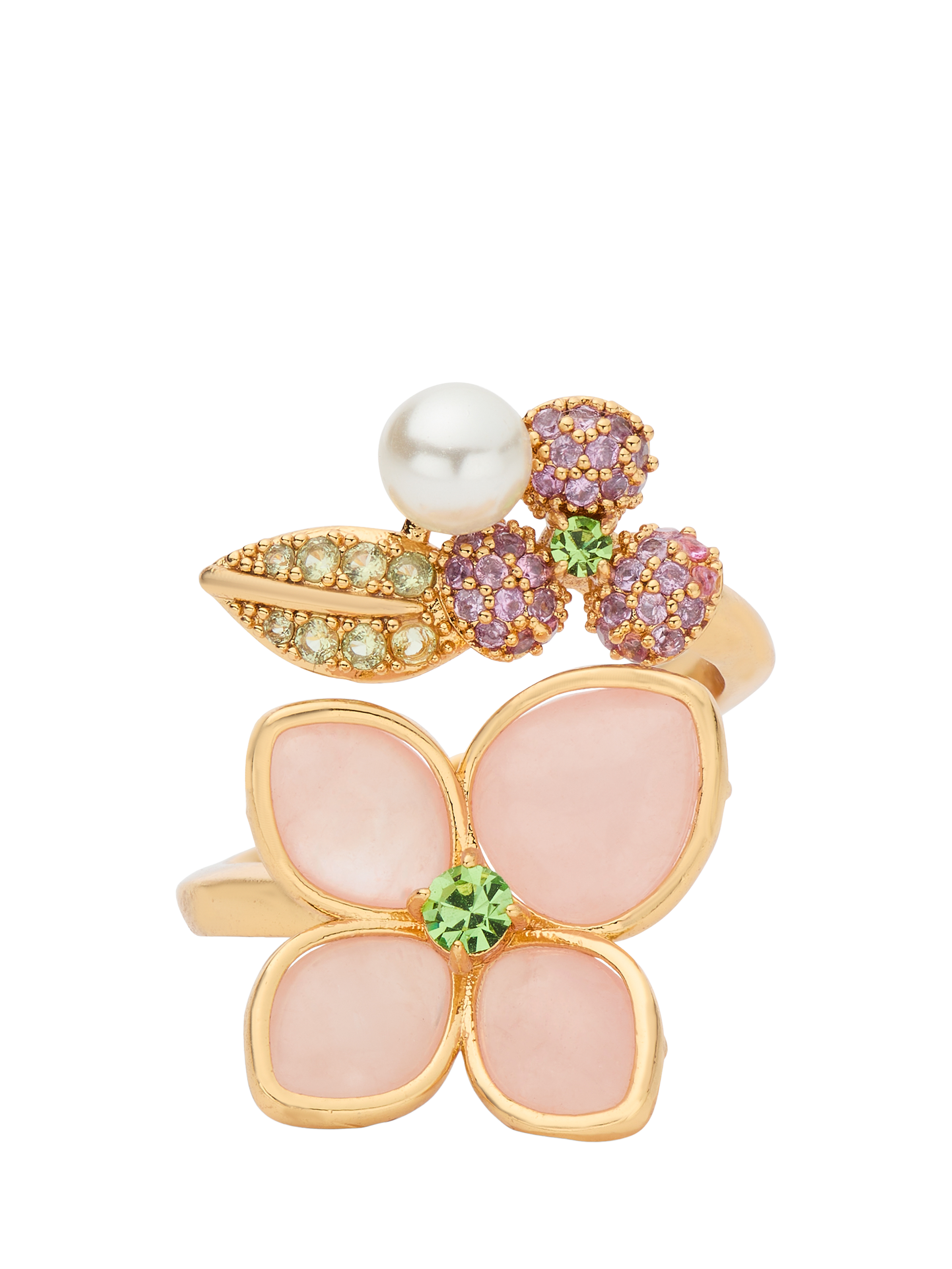 kate spade new york Pastel Petals Open Cluster Ring, Gold, Size R