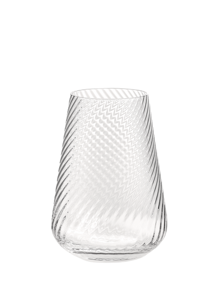 Vera Wang Swirl Crystal Glass Highball, Set of 2, 440ml, Clear - view 2, Clear