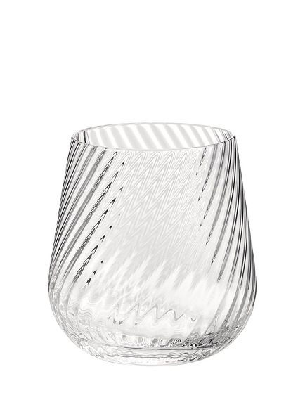 Vera Wang Swirl Crystal Glass Tumbler, Set of 2, 365ml, Clear - view 2, Clear