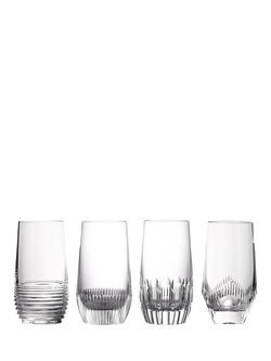 Waterford Crystal Mixology Cut Glass Highball, 430ml, Clear, 