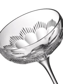 Waterford Crystal Mixology Cut Glass Coupe Cocktail Glass, Set of 4, 120ml, Clear - view 2, Clear