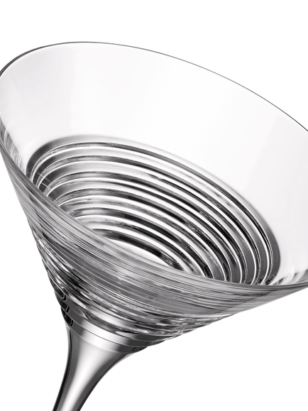 Waterford Crystal Mixology Cut Glass Martini Cocktail Glass, Set of 4, 250ml, Clear - view 2, Clear