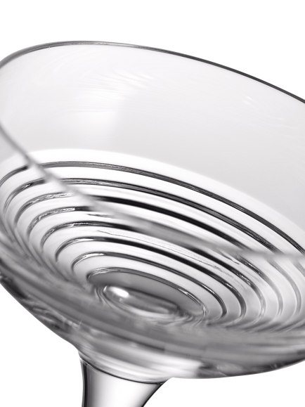 Waterford Crystal Mixology Circon Cut Glass Coupe Cocktail Glass, Set of 2, 120ml, Clear - view 2, Clear