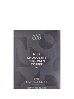 The Chocolatier Peruvian Coffee Milk Chocolate Bar, 50g