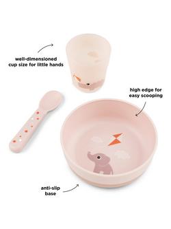 Done by Deer Foodie First Meal Bowl, Spoon and Mug Set - view 2, Playground Powder