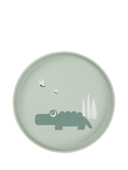 Done by Deer Foodie Anti-Slip Plate, Green, 