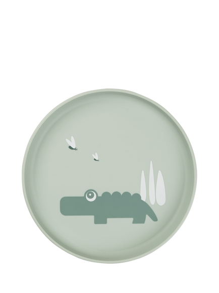 Done by Deer Foodie Anti-Slip Plate, Green, 