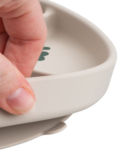 Done by Deer Stick Stay Tiny Farm Compartment Suction Plate - view 2, Sand