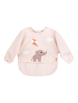 Done by Deer Long Sleeve Pocket Bib, Pink