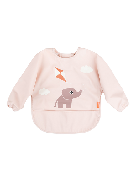 Done by Deer Long Sleeve Pocket Bib, Pink