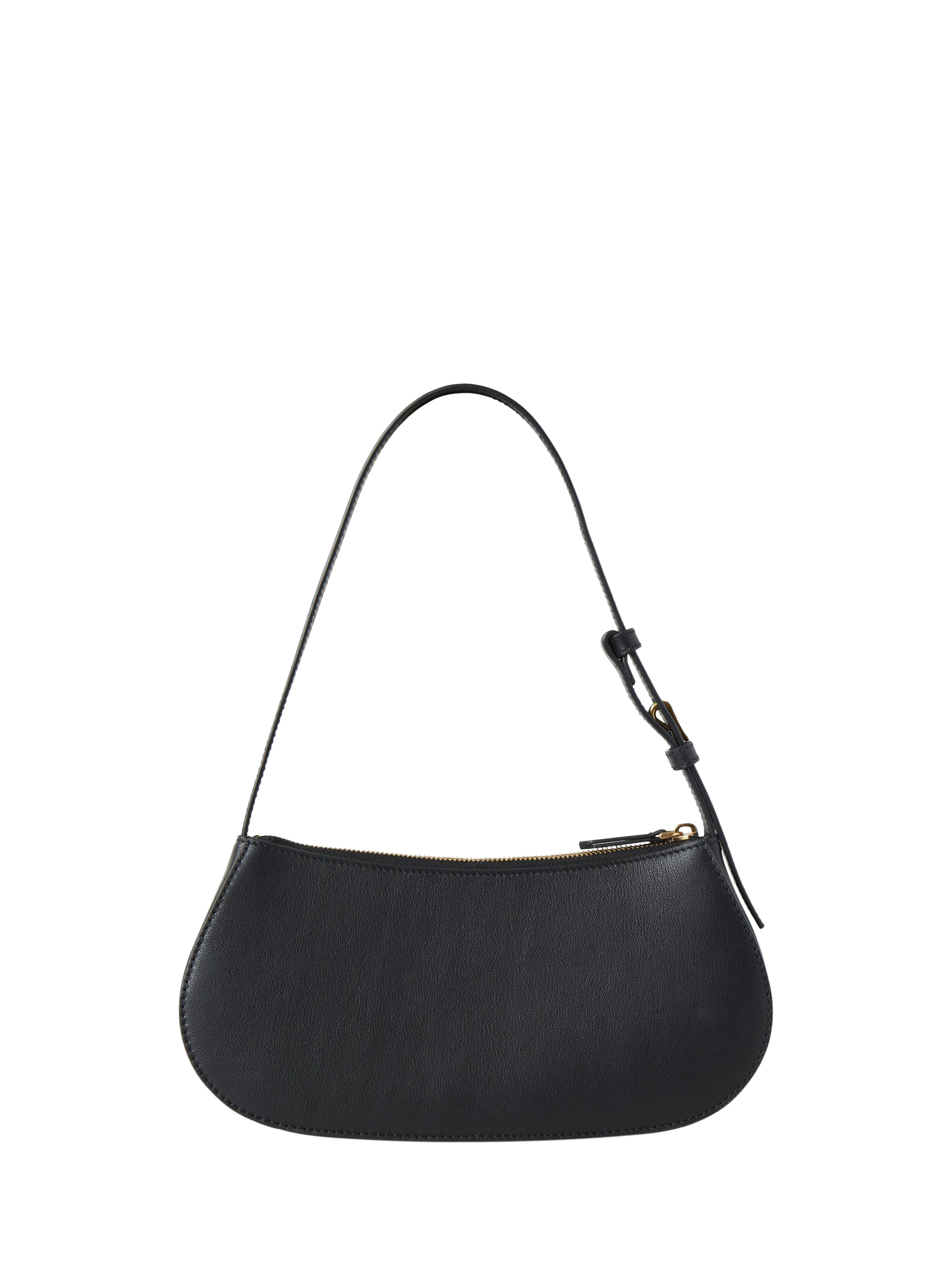 Product image 3 of 6, which shows Mulberry Clovelly Leather Shoulder Bag, Black