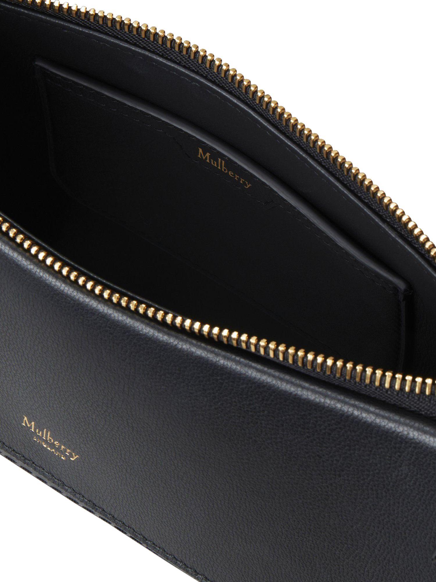 Product image 5 of 6, which shows Mulberry Clovelly Leather Shoulder Bag, Black