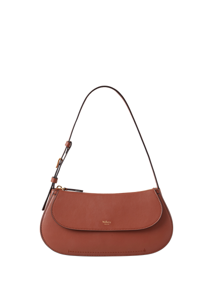 Mulberry Clovelly Leather Shoulder Bag, Bright Oak, Bright Oak