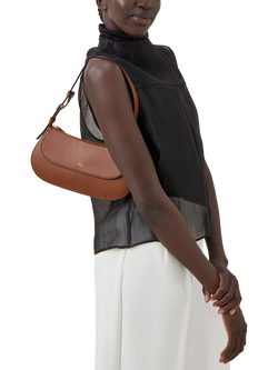 Mulberry Clovelly Leather Shoulder Bag, Bright Oak - view 2, Bright Oak