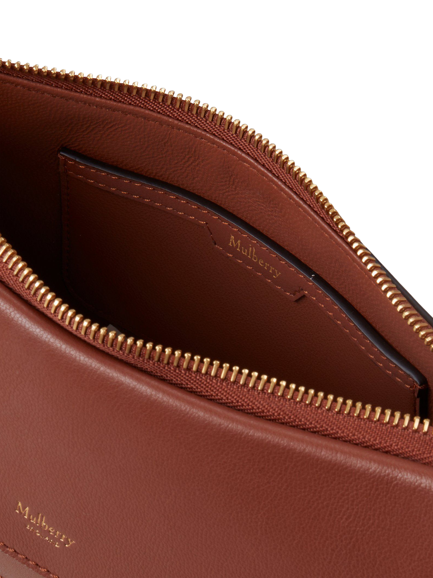 Product image 5 of 6, which shows Mulberry Clovelly Leather Shoulder Bag, Bright Oak