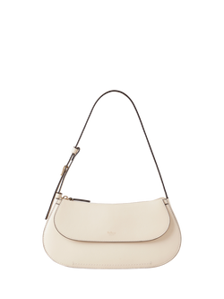 Mulberry Clovelly Leather Shoulder Bag, Eggshell