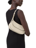 Mulberry Clovelly Leather Shoulder Bag, Eggshell